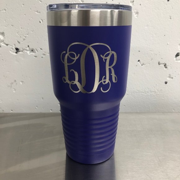 SCRIPT MONOGRAM TUMBLER - Picture 3 of 5